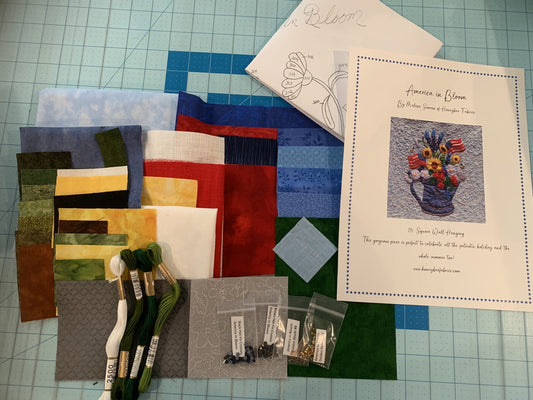 America In Bloom Kit and Pattern image 0