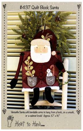 Quilt Block Santa image 0