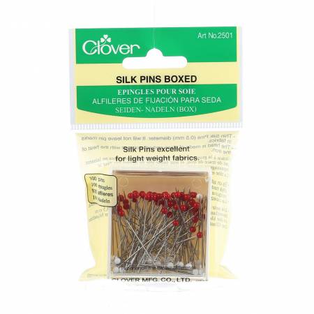Clover Silk Glasshead Pin Size 30 - 1-1/4in 100ct image 0