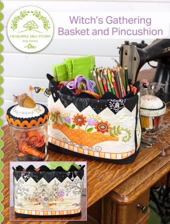 Witch's Gathering Basket and Pincushion Jars image 0