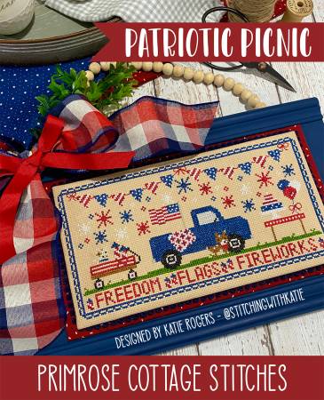 Patriotic Picnic Cross Stitch image 0