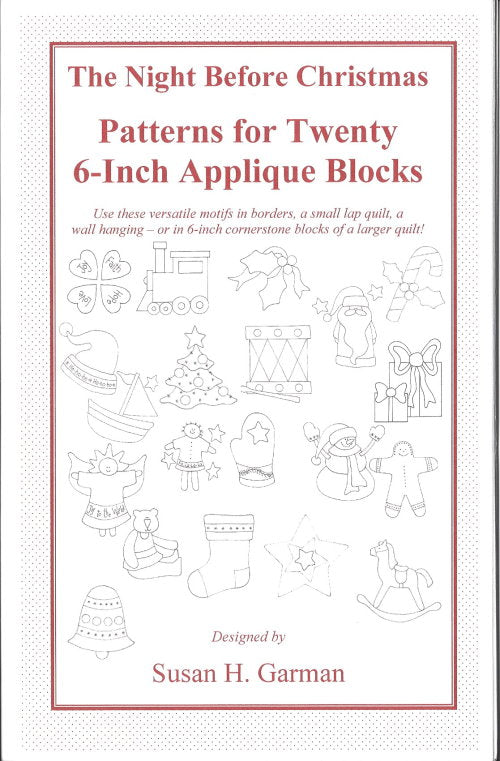 Sale! The Night Before Christmas Patterns for Twenty 6-inch Applique Blocks image 0